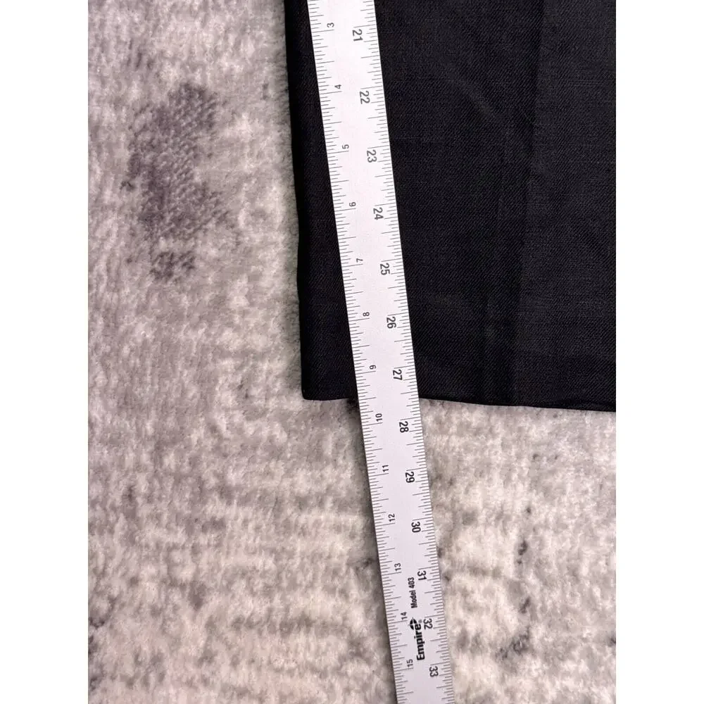 New J Crew 14 Womens Kate Straight Leg Stretch Linen Trouser